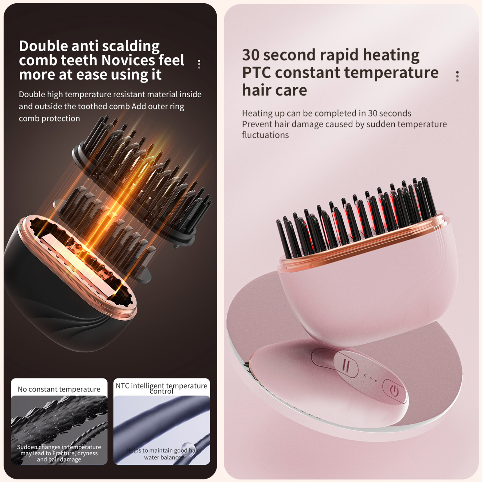 Mini Hair Straightening Comb